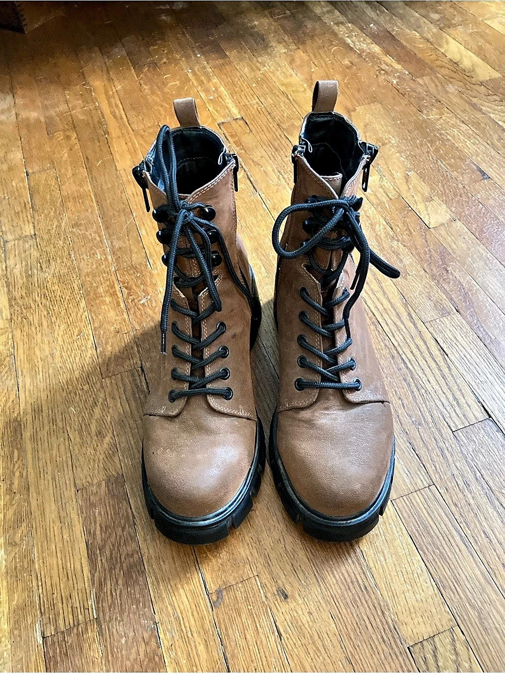 Mia Lace Up Combat Boot size 8